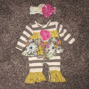 Boutique outfit 0-3 Mo